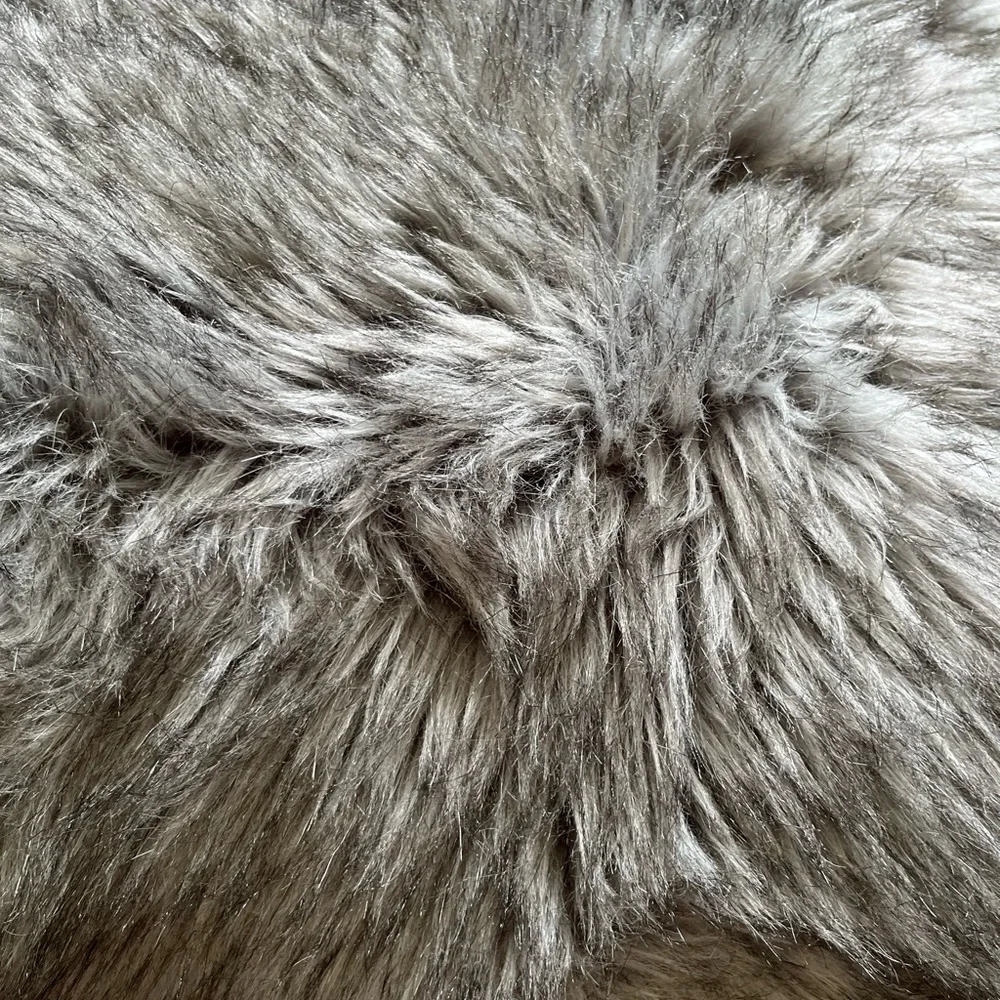 N/A gray faux